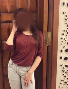 Brown Top Sexy Standing Call girl